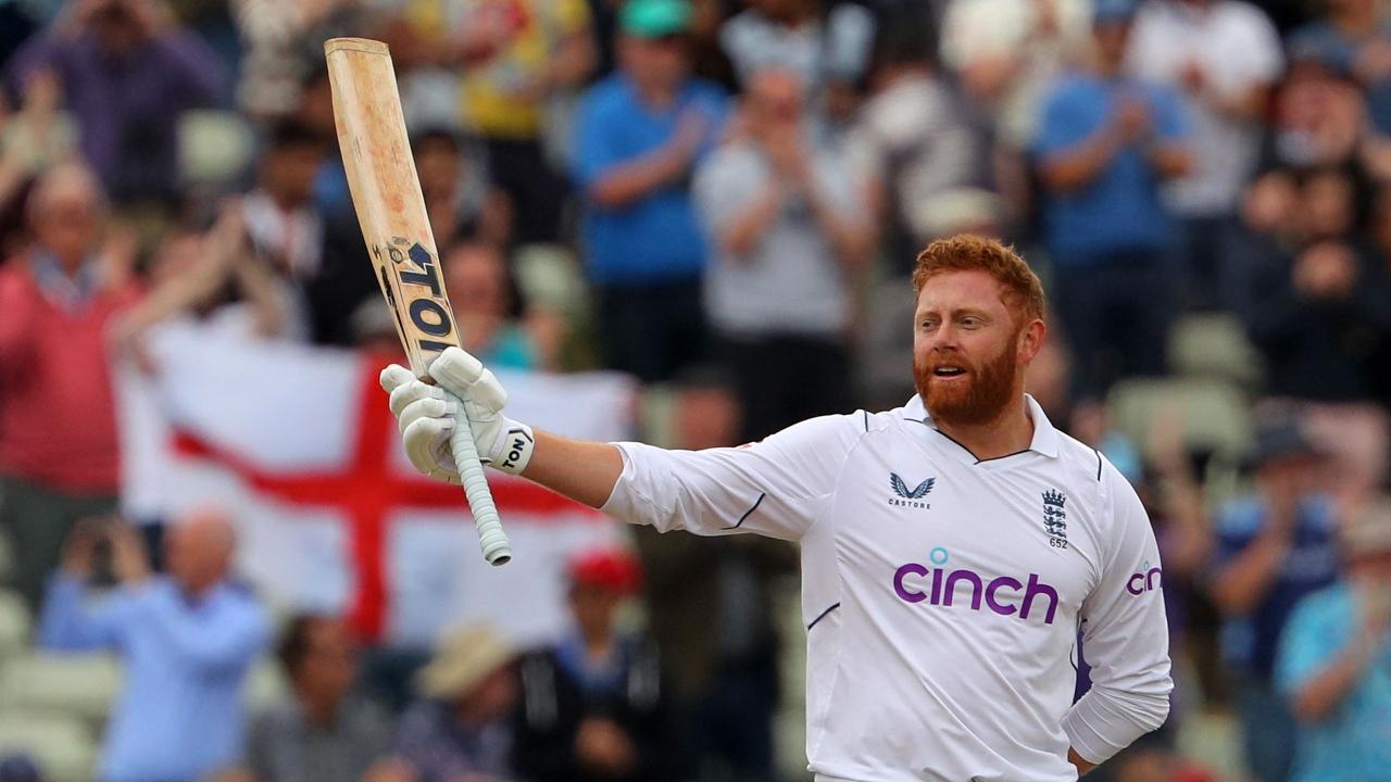 Bairstow brings up his century as well, with England on 357 runs, requiring another 20 to win
